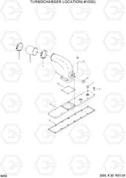9450 TURBOCHARGER LOCATION(-#1000) R210LC-7, Hyundai