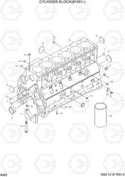 A060 CYLINDER BLOCK(#1001-) R210LC-7, Hyundai