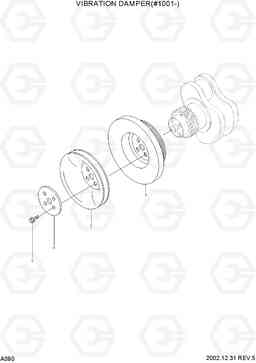 A090 VIBRATION DAMPER(#1001-) R210LC-7, Hyundai