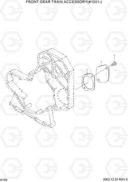 A100 FRONT GEAR TRAIN ACCESSORY(#1001-) R210LC-7, Hyundai