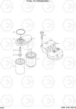 A191 FUEL FILTER(#2306-) R210LC-7, Hyundai