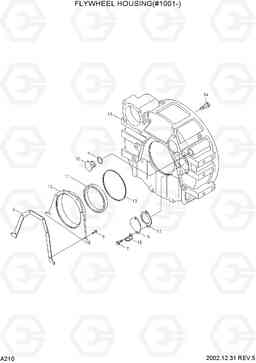 A210 FLYWHEEL HOUSING(#1001-) R210LC-7, Hyundai