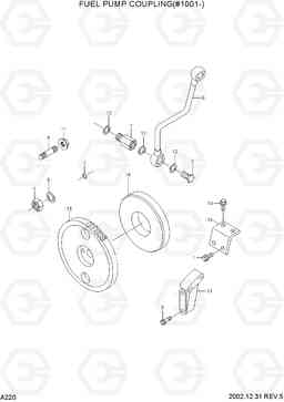 A220 FUEL PUMP COUPLING(#1001-) R210LC-7, Hyundai