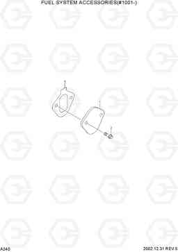 A240 FUEL SYSTEM ACCESSORIES(#1001-) R210LC-7, Hyundai