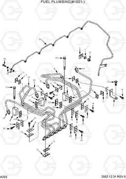 A250 FUEL PLUMBING(#1001-) R210LC-7, Hyundai