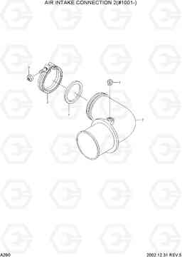 A290 AIR INTAKE CONNECTION 2(#1001-) R210LC-7, Hyundai