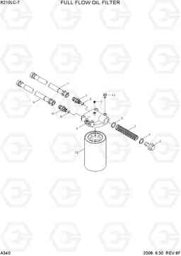 A340 FULL FLOW OIL FILTER(#1001-) R210LC-7, Hyundai