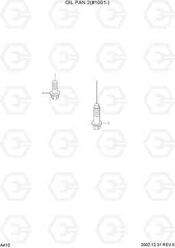 A410 OIL PAN 2(#1001-) R210LC-7, Hyundai
