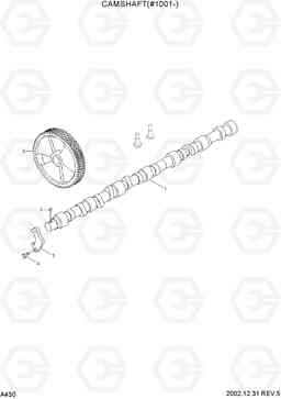 A430 CAMSHAFT(#1001-) R210LC-7, Hyundai