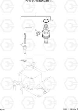 A440 FUEL INJECTOR(#1001-) R210LC-7, Hyundai