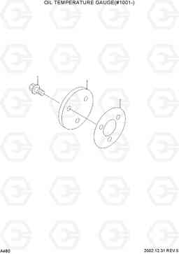 A480 OIL TEMPERATURE GAUGE(#1001-) R210LC-7, Hyundai