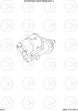 A510 STARTING MOTOR(#1001-) R210LC-7, Hyundai