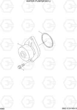 A560 WATER PUMP(#1001-) R210LC-7, Hyundai