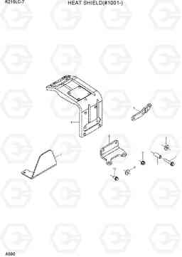 A590 HEAT SHIELD(#1001-) R210LC-7, Hyundai