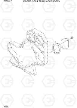 B100 FRONT GEAR TRAIN ACCESSORY R210LC-7, Hyundai