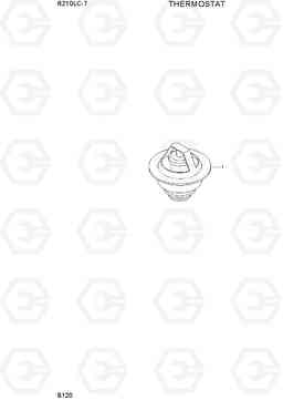 B120 THERMOSTAT R210LC-7, Hyundai