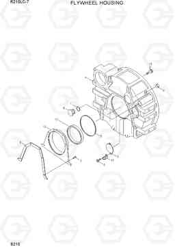 B210 FLYWHEEL HOUSING R210LC-7, Hyundai