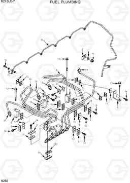 B250 FUEL PLUMBING R210LC-7, Hyundai