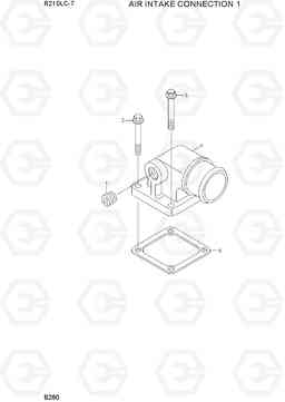 B280 AIR INTAKE CONNECTION 1 R210LC-7, Hyundai