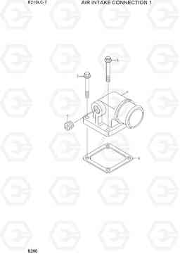 B280 AIR INTAKE CONNECTION 1 R210LC-7, Hyundai