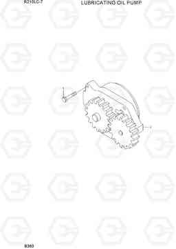 B360 LUBRICATING OIL PUMP R210LC-7, Hyundai