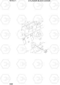 B390 CYLINDER BLOCK COVER R210LC-7, Hyundai