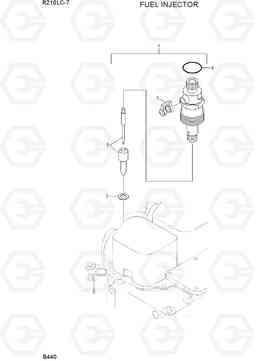 B440 FUEL INJECTOR R210LC-7, Hyundai