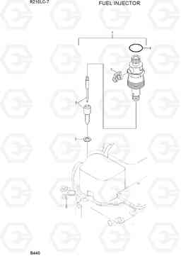 B440 FUEL INJECTOR R210LC-7, Hyundai