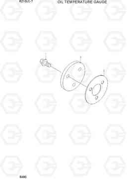 B480 OIL TEMPERATURE GAUGE R210LC-7, Hyundai