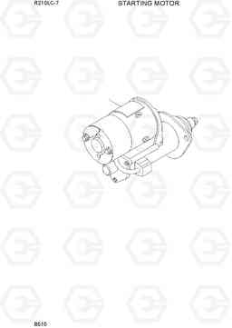 B510 STARTING MOTOR R210LC-7, Hyundai