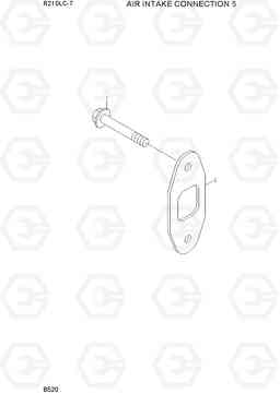 B520 AIR INTAKE CONNECTION 5 R210LC-7, Hyundai