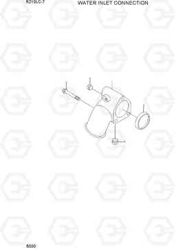 B550 WATER INLET CONNECTION R210LC-7, Hyundai