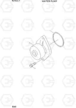 B560 WATER PUMP R210LC-7, Hyundai