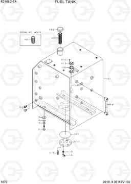 1070 FUEL TANK R210LC-7A, Hyundai