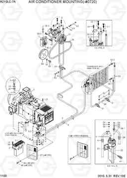 1100 AIR CONDITIONER MOUNTING(-#0720) R210LC-7A, Hyundai