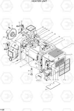 1130 HEATER UNIT R210LC-7A, Hyundai