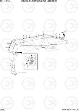 2035 BOOM ELECTRIC(LOG LOADER) R210LC-7A, Hyundai