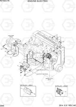 2040 ENGINE ELECTRIC R210LC-7A, Hyundai