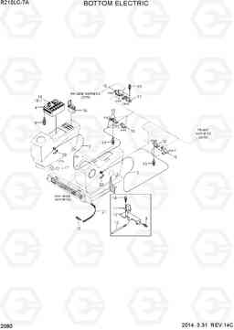 2080 BOTTOM ELECTRIC R210LC-7A, Hyundai