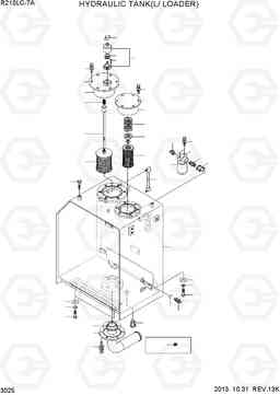 3025 HYDRAULIC TANK(LOG LOADER) R210LC-7A, Hyundai
