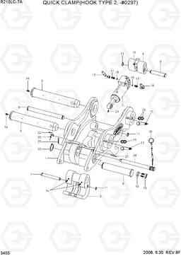 3455 QUICK CLAMP(HOOK TYPE 2, -#0297) R210LC-7A, Hyundai