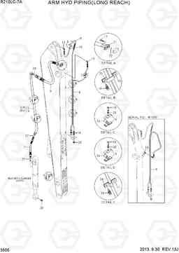 3505 ARM HYD PIPING(LONG REACH) R210LC-7A, Hyundai