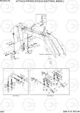 3627 ATTACH PIPING KIT(S & D/ACTING, BM 5.20) R210LC-7A, Hyundai