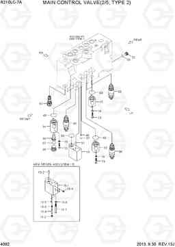 4092 MAIN CONTROL VALVE(2/5, TYPE2) R210LC-7A, Hyundai