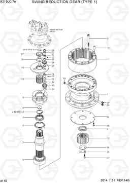 4110 SWING REDUCTION GEAR (TYPE 1) R210LC-7A, Hyundai