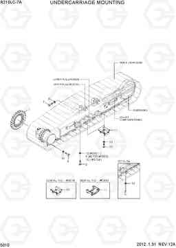 5010 UNDERCARRIAGE MOUNTING R210LC-7A, Hyundai