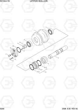 5030 UPPER ROLLER R210LC-7A, Hyundai