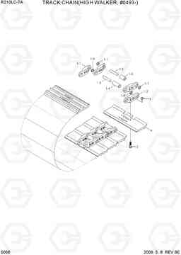 5056 TRACK CHAIN(HIGH WALKER, #0493-) R210LC-7A, Hyundai