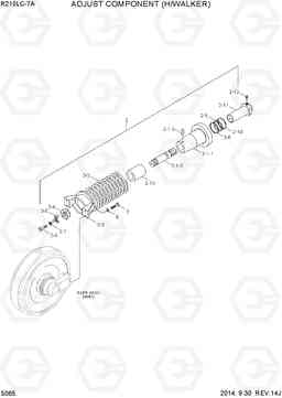 5065 ADJUST COMPONENT(HIGH WALKER) R210LC-7A, Hyundai