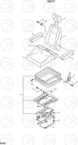 6140 SEAT(STD) R210LC-7A, Hyundai